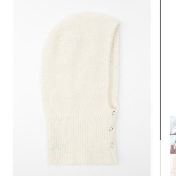 NWT ZARA WOOL ALPACA BALACLAVA ECRU - Picture 2 of 4
